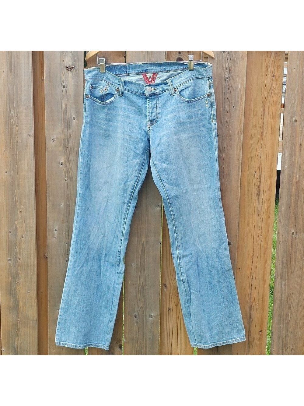ATTRACTIVE Lucky Brand by Gene Montesano Wide Leg Women's Size 31 Embroi…